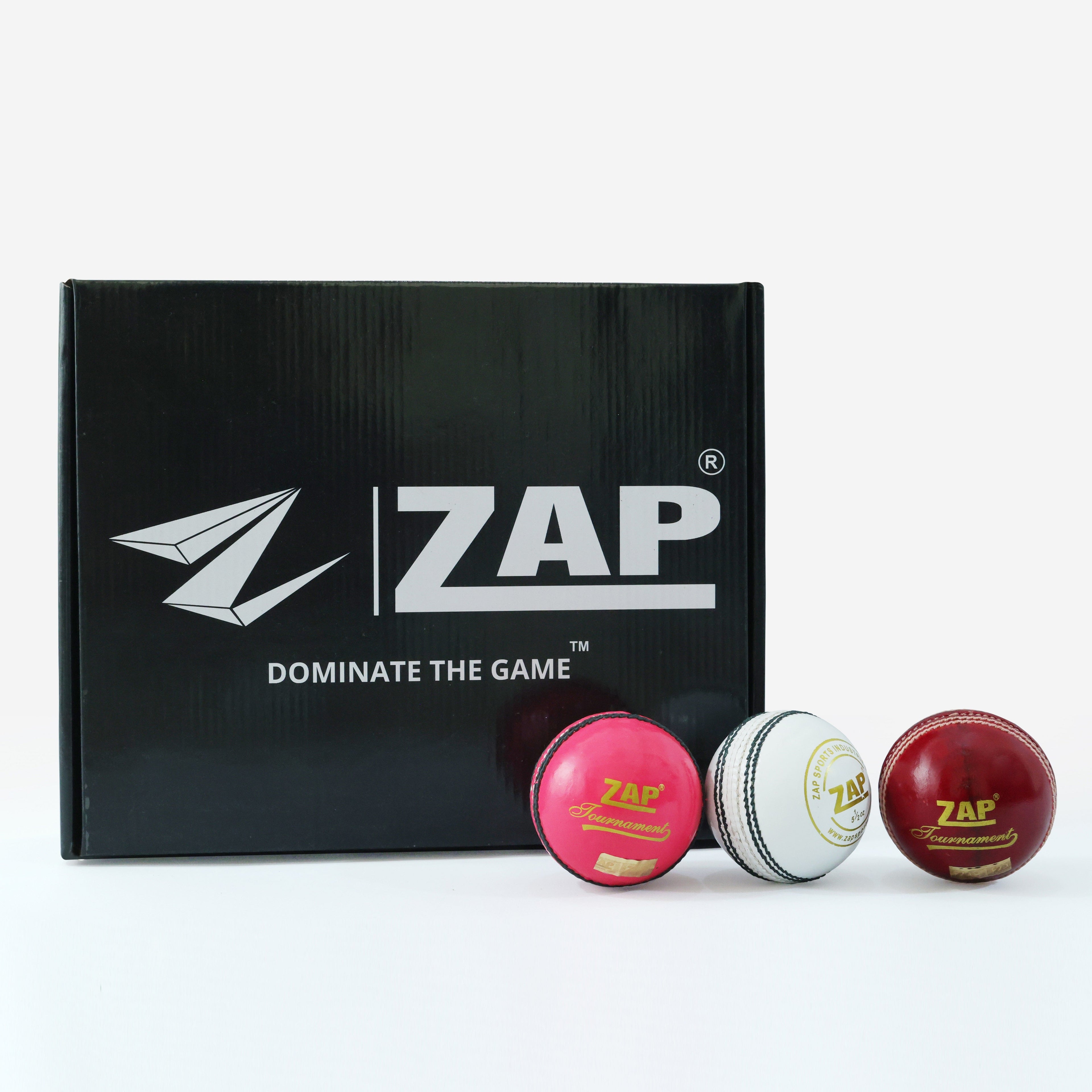 ZAP Tournament Cricket Leather Ball