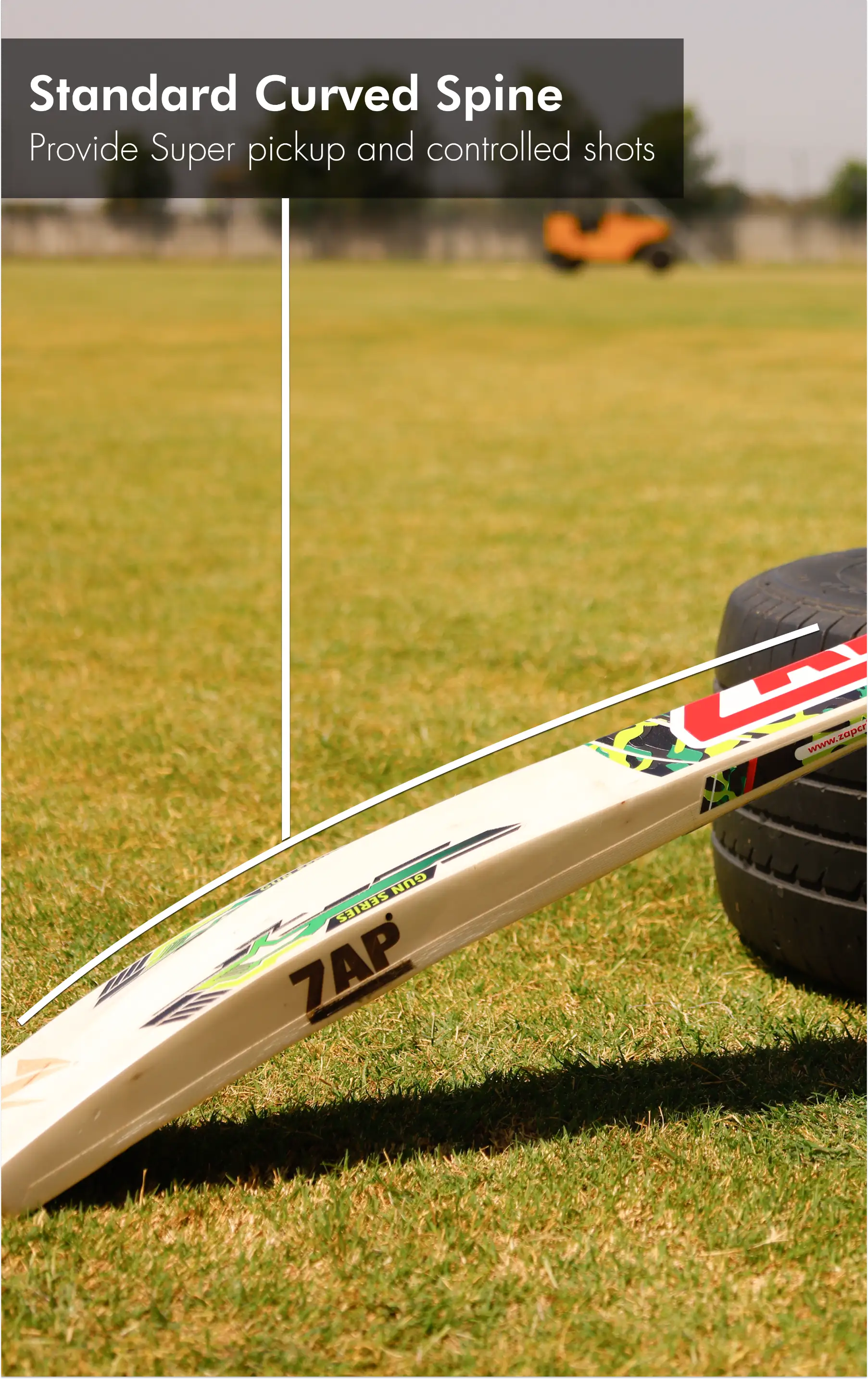 ZAP Gun Colt Army English Willow Cricket Bat