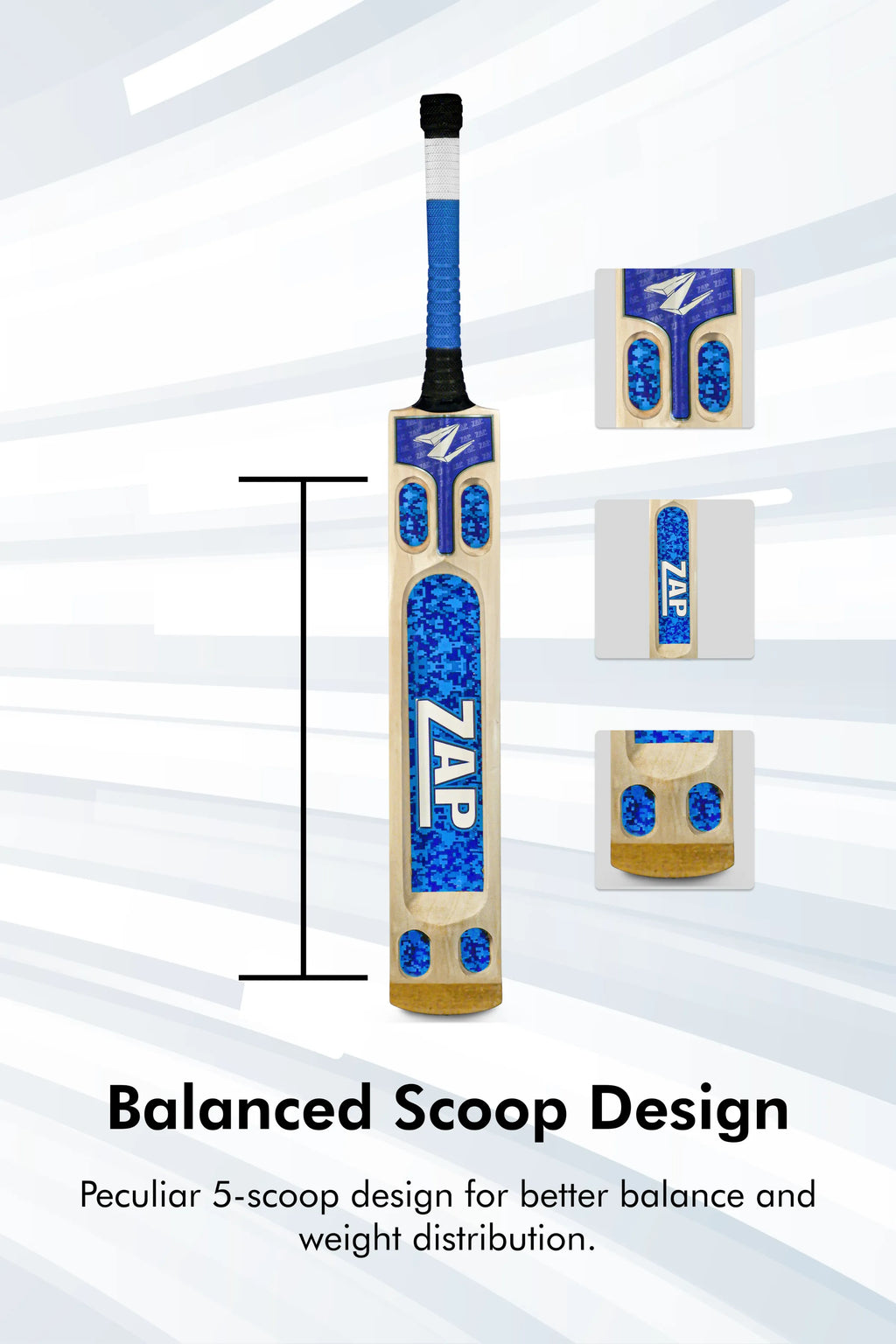 ZAP Bouncer Scoop Tennis Cricket Bat