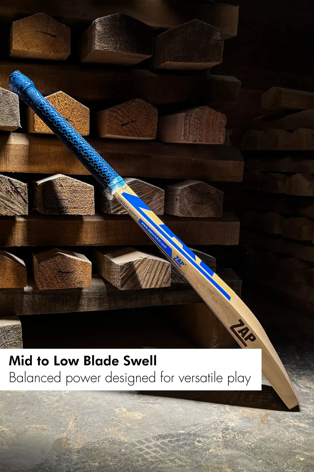 ZAP Vintage Quaint Series 3 Star English Willow Bat