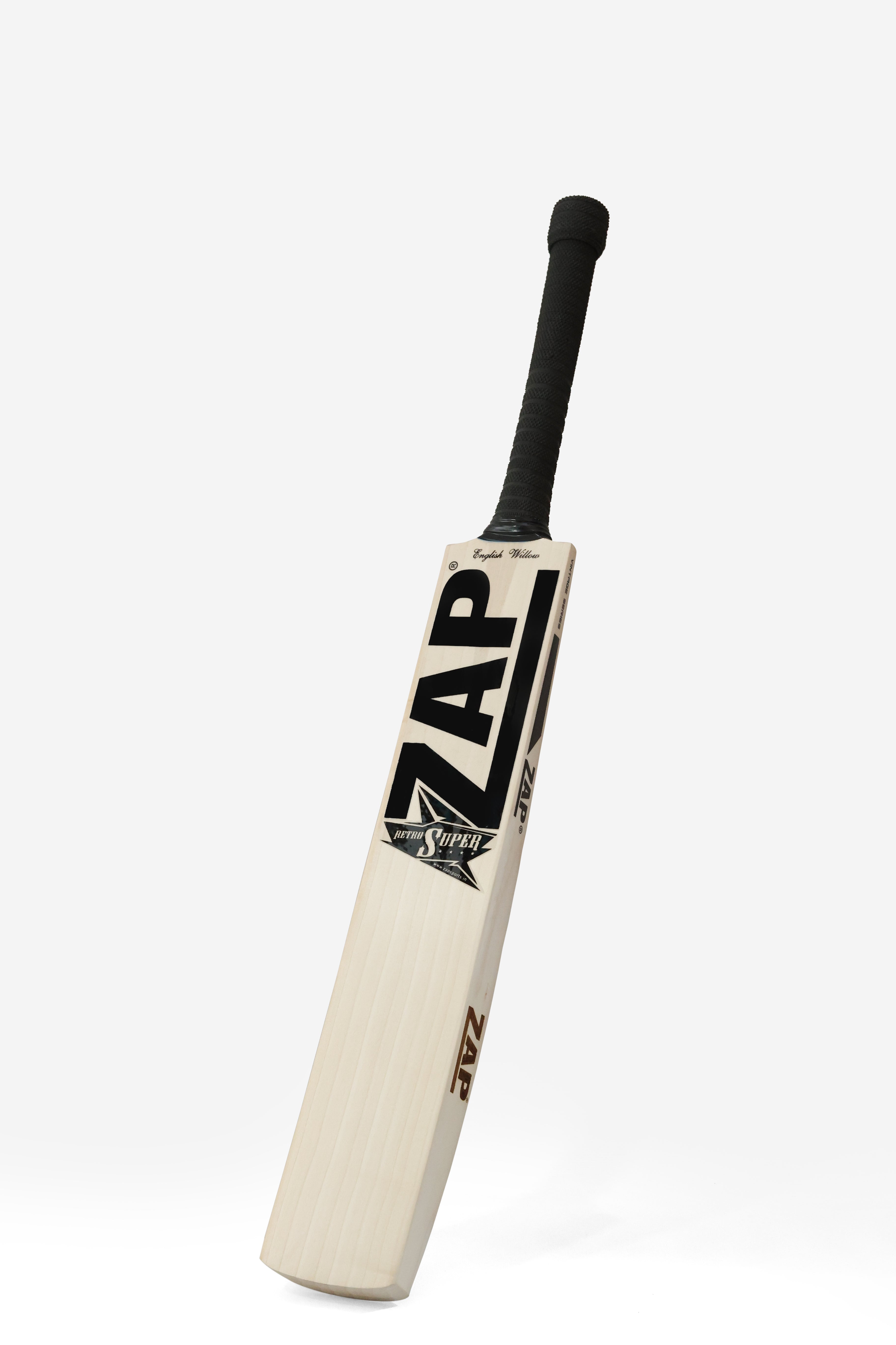 ZAP Vintage Retro Super 4 star English Willow Bat